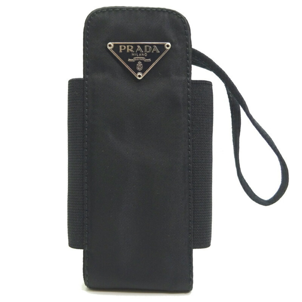 Prada Mobile Case Holder Smartphone Accessories Nylon Black